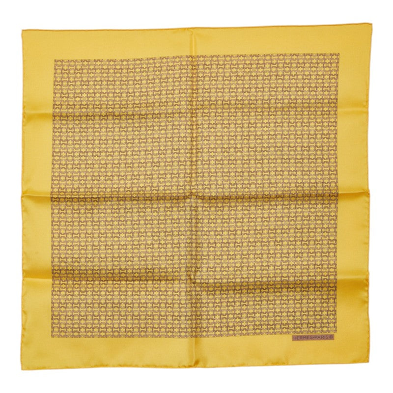 エルメス カレ45 プチカレ スカーフ イエロー レディース HERMES 中古