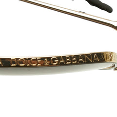 ドルチェアンドガッバーナ サングラス DG2242 ブラック ゴールド プラスチック メッキ レディース DOLCE&GABBANA 中古