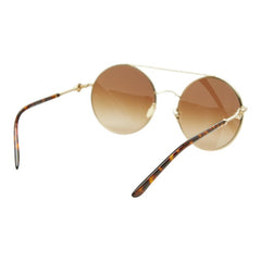 ジョルジオアルマーニ ラウンド グラデーション サングラス AR6135 ブラウン プラスチック メッキ レディース GIORGIO ARMANI 中古