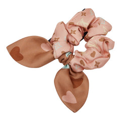 ルイ ヴィトン シュシュ ヘアアクセサリー ヘアゴム M78431 ピンク ベージュ シルク レディース LOUIS VUITTON 中古