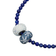 スワロフスキー ペンダント ネックレス ブルー系 ラインストーン レディース SWAROVSKI 中古