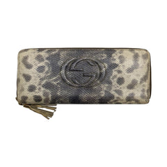 グッチ ソーホー 長財布 ラウンドファスナー 308280 パイソン レディース GUCCI 中古