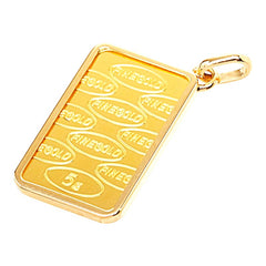 K24IG インゴット K18YG イエローゴールド 田中貴金属 GINZA TANAKA ペンダントトップ ネックレス レディース 中古
