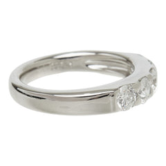 ダイヤモンド Pt900 プラチナ ダイヤ1.058ct 一文字 5連 5P 5PD リング 指輪 レディース 10.5号 中古