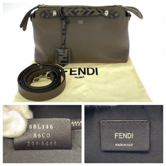 フェンディ FENDI ROMA バイザウェイ ショルダーバッグ ハンドバッグ 2WAY 8BL146 ブラウン レザー レディース FENDI 中古
