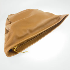 ボッテガヴェネタ BVツイスト ハンドバッグ クラッチバッグ キャメルブラウン レザー レディース BOTTEGAVENETA 中古