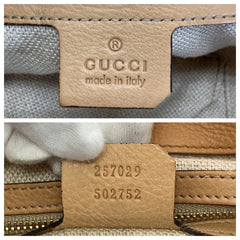 グッチ マラケシュ ホーボー タッセル トートバッグ ショルダーバッグ 257029 ライトブラウン レザー レディース GUCCI 中古