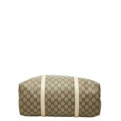 グッチ GGスプリーム トートバッグ ハンドバッグ 223668 ベージュ PVC レザー レディース GUCCI 中古
