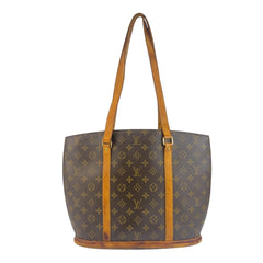 ルイ ヴィトン モノグラム バビロン トートバッグ ショルダーバッグ M51102 ブラウン ゴールド PVC レザー レディース LOUIS VUITTON 中古