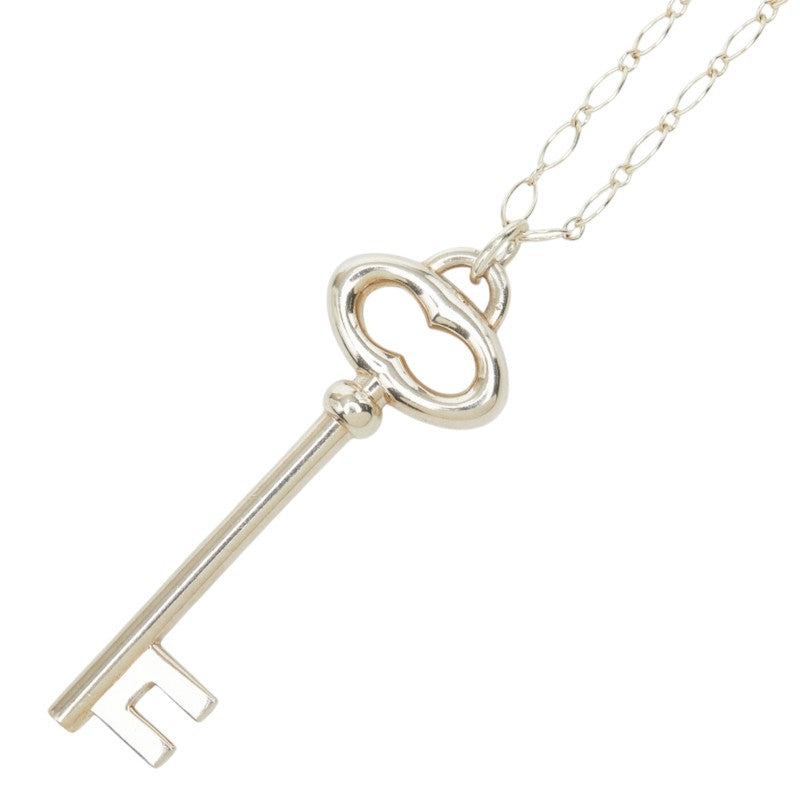 ティファニー オーバルキー チェーン ネックレス ペンダント シルバー SV925 シルバー レディース TIFFANY&Co. 中古