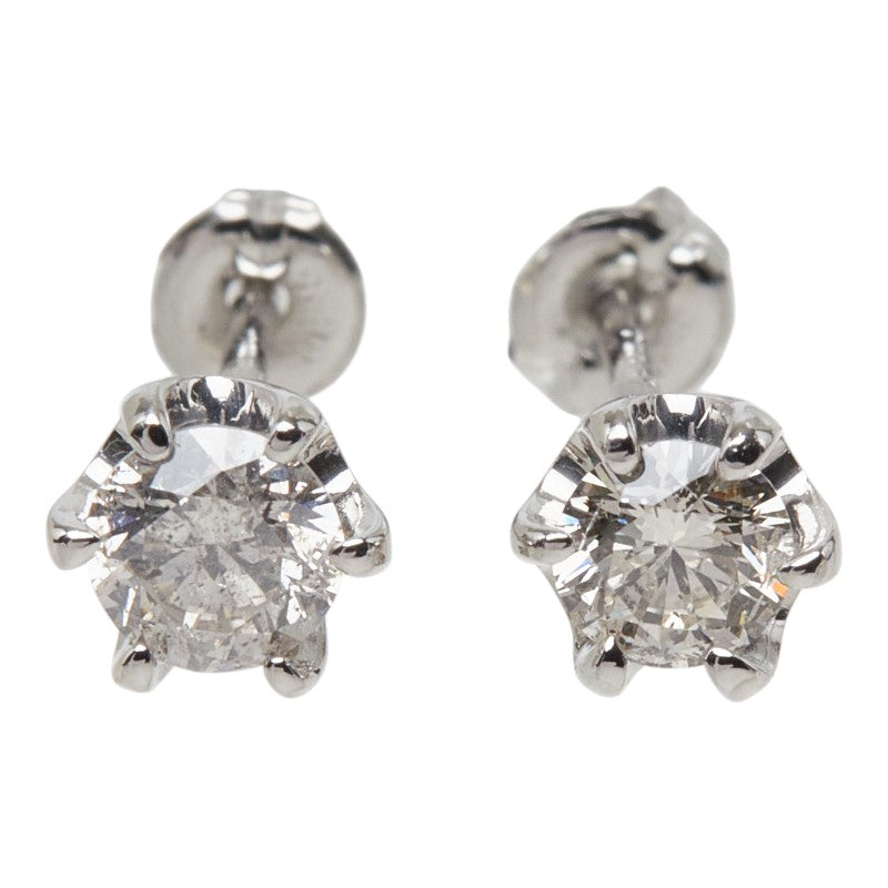 ダイヤモンド Pt900 プラチナ ダイヤ0.30ct スタッドピアス ピアス レディース 中古
