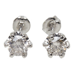 ダイヤモンド Pt900 プラチナ ダイヤ0.30ct スタッドピアス ピアス レディース 中古