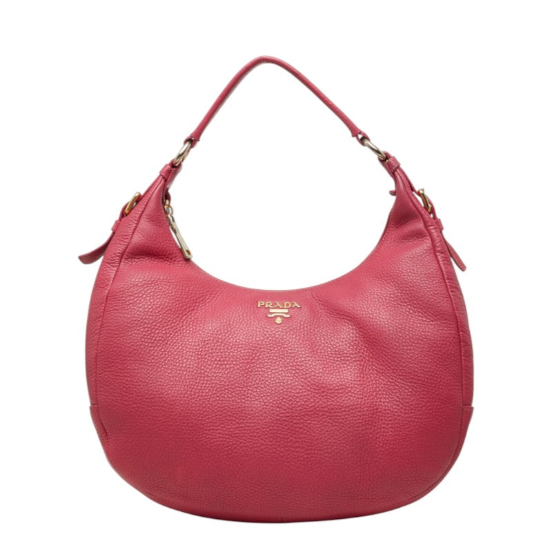 プラダ ワンショルダーバッグ ハンドバッグ ピンク レザー レディース PRADA 中古