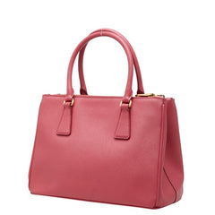 プラダ 三角ロゴプレート ガレリア ハンドバッグ ショルダーバッグ 2WAY BN2863 ピンク サフィアーノレザー レディース PRADA 中古