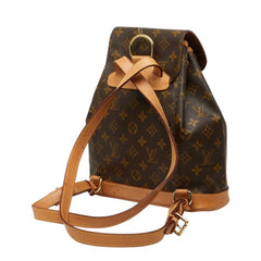 ルイ ヴィトン モノグラム モンスリMM リュック バックパック M51136 ブラウン PVC レザー レディース LOUIS VUITTON 中古