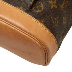 ルイ ヴィトン モノグラム モンスリMM リュック バックパック M51136 ブラウン PVC レザー レディース LOUIS VUITTON 中古