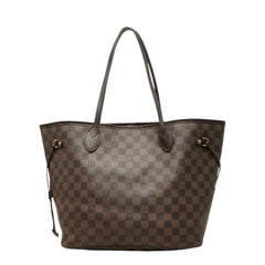 ルイ ヴィトン ダミエ ネヴァーフルMM ショルダーバッグ トートバッグ N51105 ブラウン PVC レザー レディース LOUIS VUITTON 中古