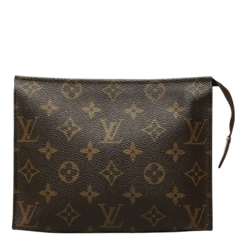 ルイ ヴィトン モノグラム ポッシュ トワレット ポーチ 小物入れ セカンドバッグ ブラウン PVC レディース LOUIS VUITTON 中古