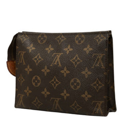 ルイ ヴィトン モノグラム ポッシュ トワレット ポーチ 小物入れ セカンドバッグ ブラウン PVC レディース LOUIS VUITTON 中古