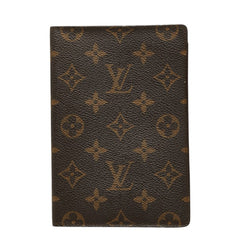 ルイ ヴィトン モノグラム クーベルテュール パスポール パスポートケース M60178 ブラウン PVC レザー レディース LOUIS VUITTON 中古