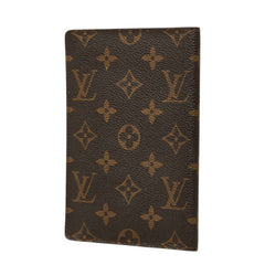 ルイ ヴィトン モノグラム クーベルテュール パスポール パスポートケース M60178 ブラウン PVC レザー レディース LOUIS VUITTON 中古