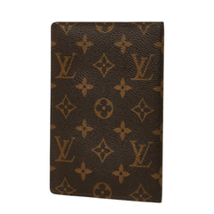 ルイ ヴィトン モノグラム クーベルテュール パスポール パスポートケース M60178 ブラウン PVC レザー レディース LOUIS VUITTON 中古