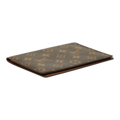 ルイ ヴィトン モノグラム クーベルテュール パスポール パスポートケース M60178 ブラウン PVC レザー レディース LOUIS VUITTON 中古