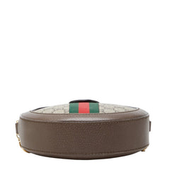 グッチ オフィディア GGスプリーム 斜め掛け チェーン ショルダーバッグ 550618 ブラウン レザー PVC レディース GUCCI 中古