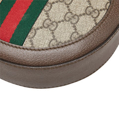 グッチ オフィディア GGスプリーム 斜め掛け チェーン ショルダーバッグ 550618 ブラウン レザー PVC レディース GUCCI 中古