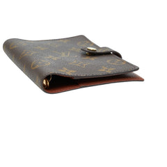 ルイ ヴィトン モノグラム アジェンダPM 6穴式 手帳カバー R20005 ブラウン PVC レザー ユニセックス LOUIS VUITTON 中古