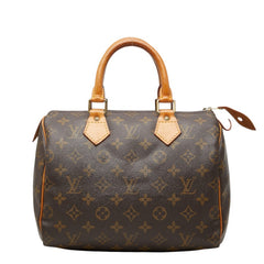 ルイ ヴィトン モノグラム スピーディ25 ミニボストンバッグ ハンドバッグ M41528 ブラウン PVC レザー レディース LOUIS VUITTON 中古