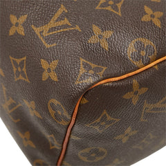 ルイ ヴィトン モノグラム スピーディ25 ミニボストンバッグ ハンドバッグ M41528 ブラウン PVC レザー レディース LOUIS VUITTON 中古