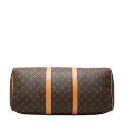 ルイ ヴィトン モノグラム キーポル50 ボストンバッグ トラベルバッグ M41426 ブラウン PVC レザー レディース LOUIS VUITTON 中古