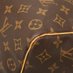 ルイ ヴィトン モノグラム キーポル50 ボストンバッグ トラベルバッグ M41426 ブラウン PVC レザー レディース LOUIS VUITTON 中古