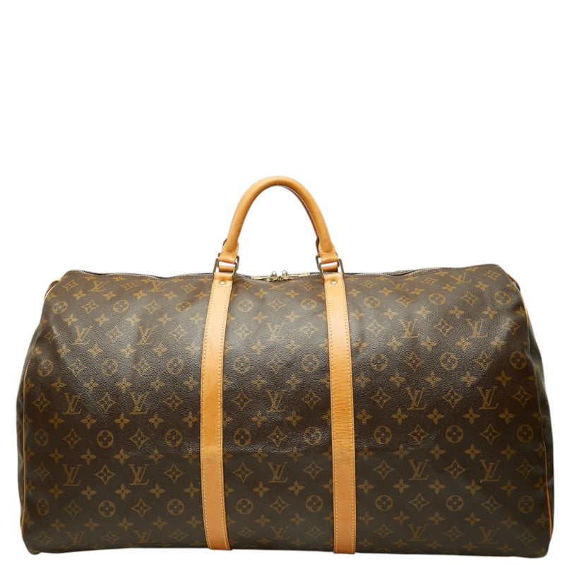 ルイ ヴィトン モノグラム キーポル60 ボストンバッグ トラベルバッグ M41422 ブラウン PVC レザー レディース LOUIS VUITTON 中古