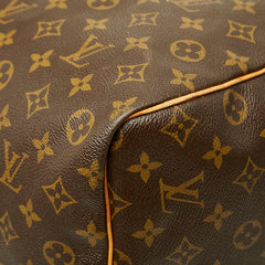 ルイ ヴィトン モノグラム キーポル60 ボストンバッグ トラベルバッグ M41422 ブラウン PVC レザー レディース LOUIS VUITTON 中古