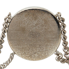シャネル ココマーク ココメダル チェーン ブレスレット ラウンド 2連 シルバー ブラック メタル レディース CHANEL 中古