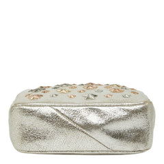 ジミーチュウ スタースタッズ ポーチ シルバー レザー レディース JIMMY CHOO 中古