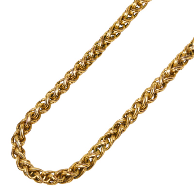 シャネル ココマーク ヴィンテージ チェーン ネックレス 95A ゴールド メッキ レディース CHANEL 中古