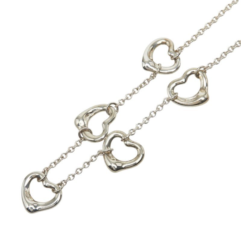 ティファニー オープンハート 5連 ネックレス SV925 シルバー レディース TIFFANY&Co. 中古