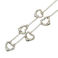ティファニー オープンハート 5連 ネックレス SV925 シルバー レディース TIFFANY&Co. 中古