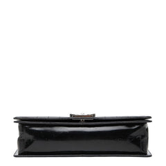 シャネル ココマーク ボーイシャネル30 チェーン ショルダーバッグ ブラック シルバー金具 レザー レディース CHANEL 中古