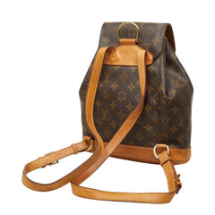 ルイ ヴィトン モノグラム モンスリMM リュック バックパック M51136 ブラウン PVC レザー レディース LOUIS VUITTON 中古