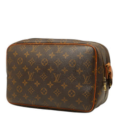 ルイ ヴィトン モノグラム リポーターPM 斜め掛け ショルダーバッグ M45254 ブラウン PVC レザー レディース LOUIS VUITTON 中古