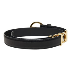 サルヴァトーレフェラガモ ガンチーニ ベルト ブラック レザー メッキ レディース Salvatore Ferragamo 中古