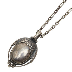 ジョージジェンセン ヘリテージ イヤー ペンダント ネックレス SV925 シルバー レディース Georg Jensen 中古