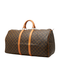 ルイ ヴィトン モノグラム キーポル55 ボストンバッグ トラベルバッグ M41424 ブラウン PVC レザー レディース LOUIS VUITTON 中古