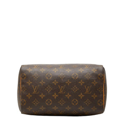 ルイ ヴィトン モノグラム スピーディ25 ミニボストンバッグ ハンドバッグ M41528 ブラウン PVC レザー レディース LOUIS VUITTON 中古