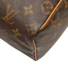 ルイ ヴィトン モノグラム スピーディ25 ミニボストンバッグ ハンドバッグ M41528 ブラウン PVC レザー レディース LOUIS VUITTON 中古