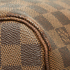 ルイ ヴィトン ダミエ ネヴァーフルMM トートバッグ ショルダーバッグ N51105 ブラウン PVC レザー レディース LOUIS VUITTON 中古